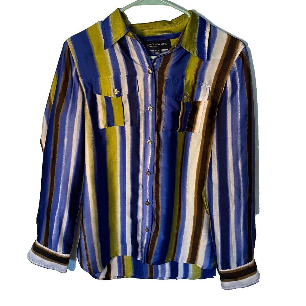Jones New York Signature Long Sleeve‎ Shirt Size Small